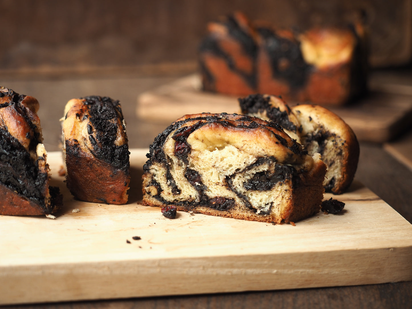 Chocolate Ganache Sweet Sourdough Bread