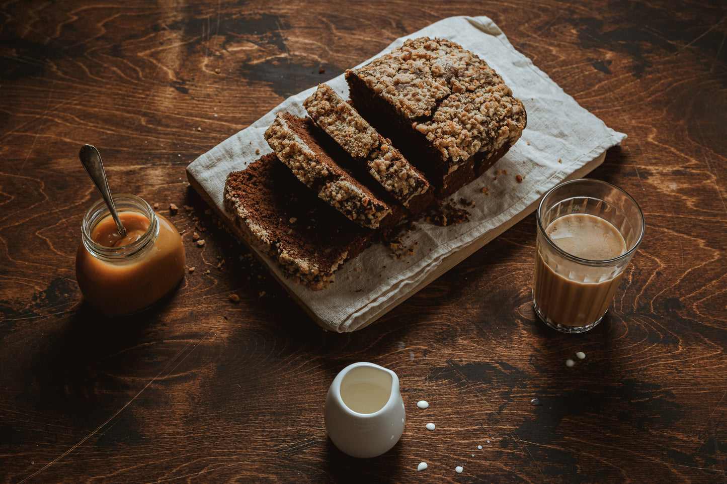 Salted Caramel with Coffee Sweet Sourdough Bread