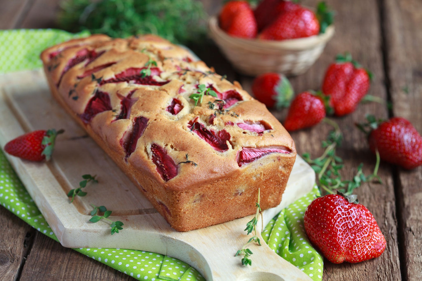 Strawberries, Cream, & White Chocolate Sweet Sourdough Bread